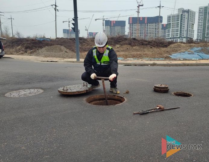 오산시, 상수도관 세척으로 맑고 깨끗한 수돗물의 안정적인 공급 노력