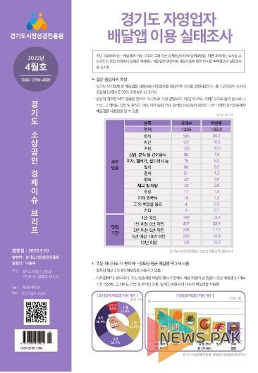 경기도 소상공인 경제이슈 브리프 4월호 첫페이지