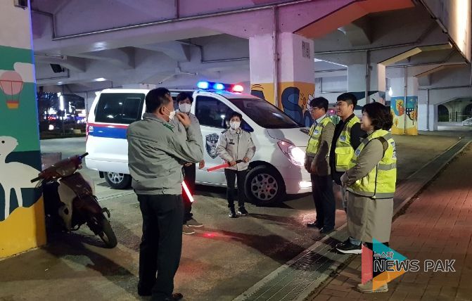 안산시, 동절기 거리노숙인 보호위해 민·관합동 야간순찰