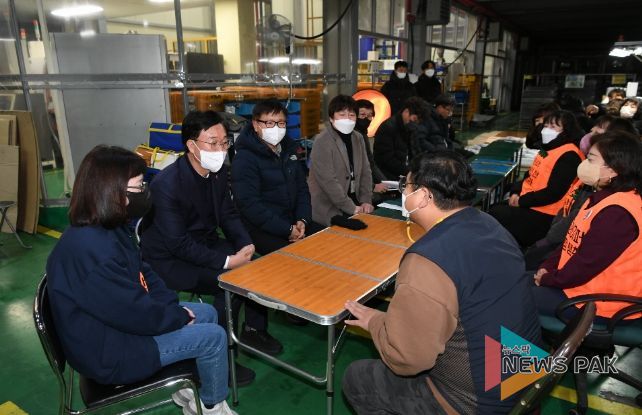이민근 안산시장, ㈜한국와이퍼 안산공장 방문해 노·사 양측 입장 경청