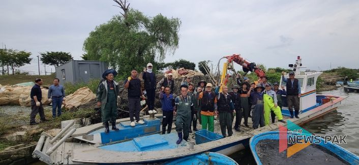 평택호 내수면어업계, 평택호 폐그물 수거 등 환경정화 활동