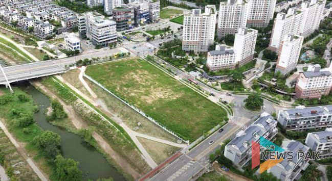 화성특례시 오산동 1010 일원 화성시립미술관 부지 항공사진