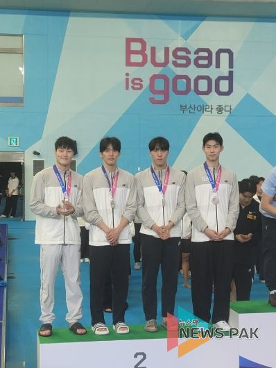 고양시청 수영팀 단체 사진