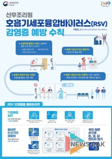 호흡기세포융합바이러스(Respiratory Syncytial Virus, RSV) 감염증 예방수칙 안내문