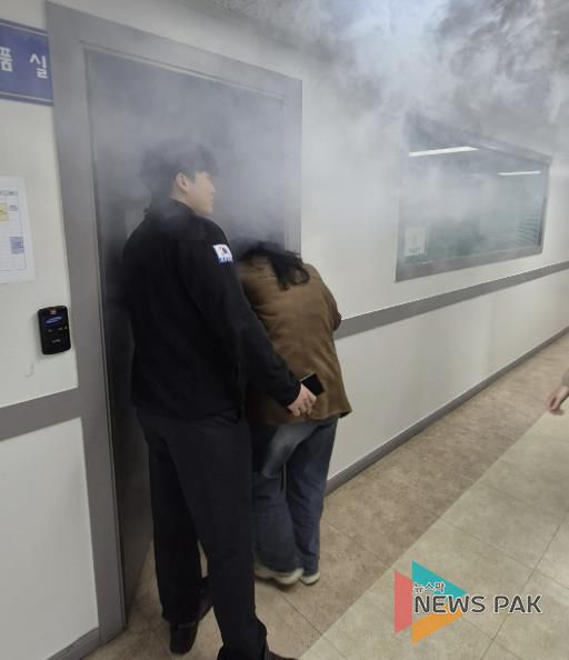 수원시 팔달구 우만2동, 공공기관 합동 소방훈련 실시