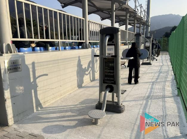 가평군 청평면, 생활체육공원에 운동기구 설치