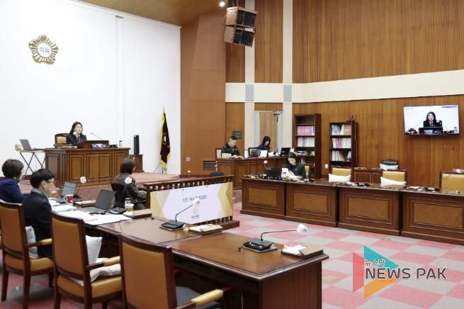 군포시의회 제284회 임시회 회의 현장