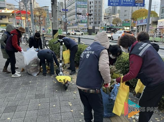 수원시 팔달구 지동, 겨울철 재난 대비 환경정비 활동 실시