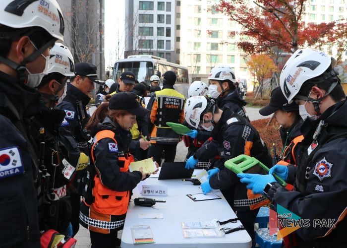 광명소방서, 대수사상자 재난 대비 '2025 긴급구조종합훈련' 실시
