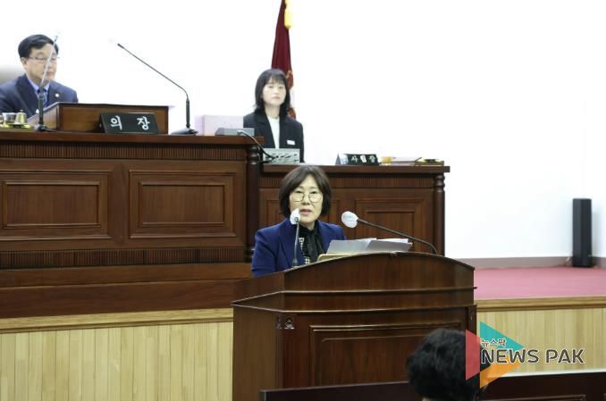 제284회 군포시의회 임시회 제2차 본회의 신상발언 사진