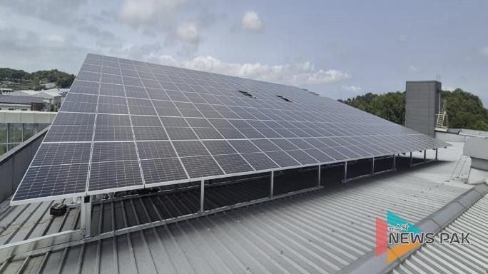 2025년 신재생에너지 융복합지원사업으로 송산면에 설치된 태양광 발전설비