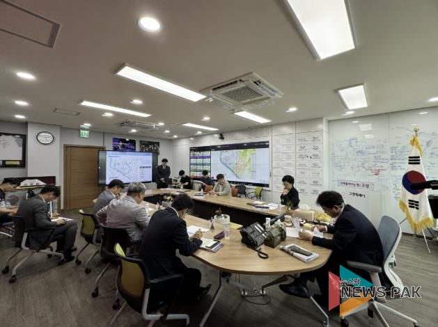 열린시장실에서 개최된 도로건설 관리계획 수립 용역 착수보고회