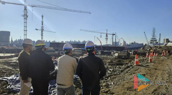 지난 28일 이목동 공동주택 신축 건설공사장을 점검하는 모습