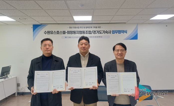 수원시청소년청년재단 수원유스호스텔-희망둥지협동조합-경기도기숙사 청년 지원사업 활성화를 위한 업무협약 체결