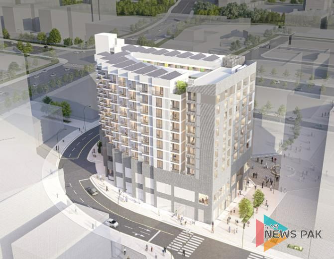 소하동 1342-5에 건설 중인 공공임대주택 조감도