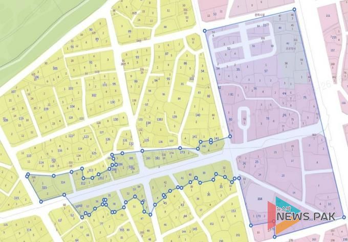 행리단길 일원 지역상생구역 구역도