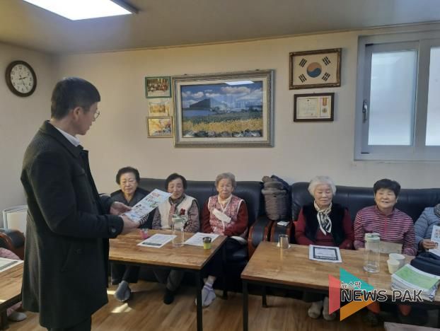 수원시 권선구 세류1동 ‘건강로드’, 겨울 경로당으로 직접 찾아갑니다