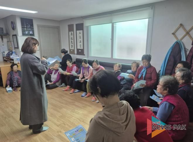 수원시 권선구 세류2동, 경로당 순회하며 ‘수원 새빛 생활비 패키지’ 홍보