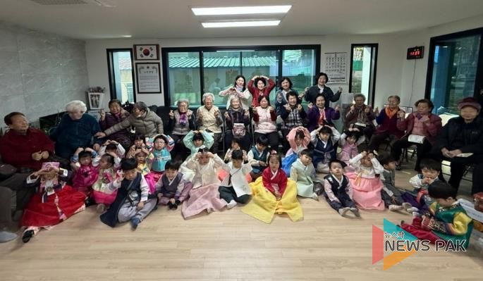 오산시 중앙동, 시립미래클어린이집 원아들 경로당 방문