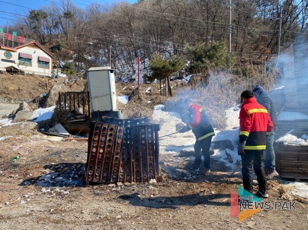 안성시, 설 연휴 대비 산림 인접지 불법소각행위 특별단속