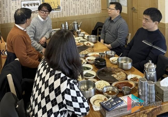 수원시 영통구 영통1동·백양티앤에스(주) 업무 간담회 개최