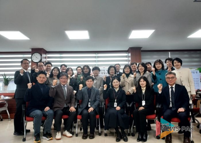 수원교육지원청, 신임 교(원)장 차담회 개최