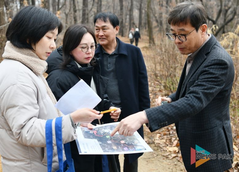 수원시 영통구, 사색공원 정비 완료… 산책로·쉼터 등 이용환경 개선 확인