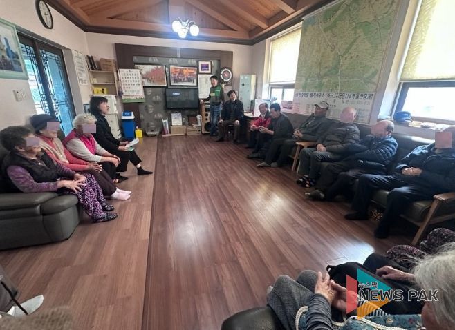 평택시 청북읍, 소통 행정을 위한 경로당 순회