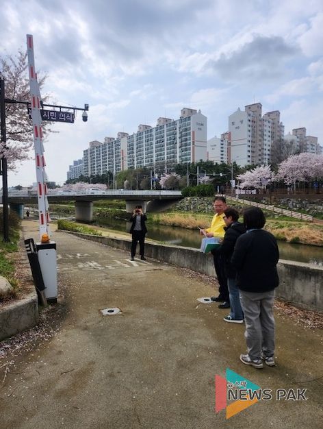 이성호 평택부시장, 우기 대비 주요 하천 긴급 현장점검