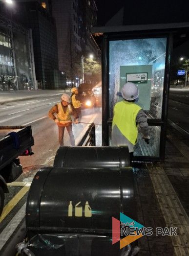 고양시 일산동구, 중앙로 BRT구간 버스승강장 환경정비 실시