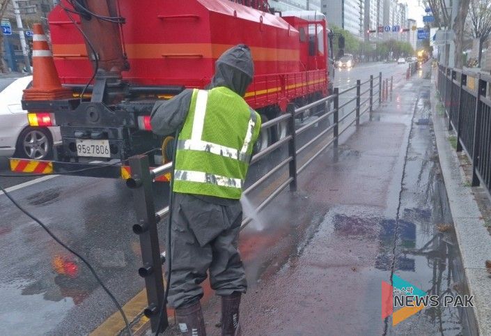 고양시 일산서구, 고양국제꽃박람회 대비 주요 도로 세척 실시